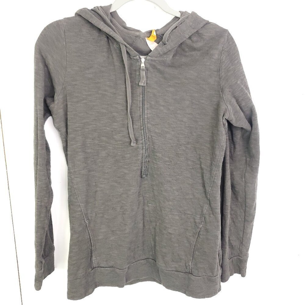 Lucy Jacket WOmens Full Zip Hooded Heathered Gray Lightweight Athleisure Casual